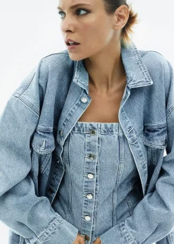 Troyes Blaues Denim-Oberteil