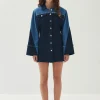 Veden Bicolor Indigo Denim Dress