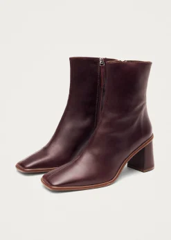 West Cape Rote Lederstiefel