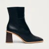 West Vintage Schwarze Lederstiefel