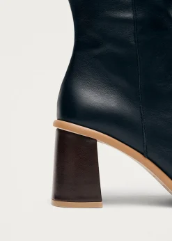 West Vintage Schwarze Lederstiefel