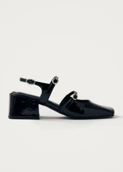 Withnee Onix Schwarze Lederpumps